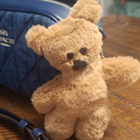 Tan Teddy Bear Bag Charm - Picture 1 of 6